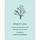 Bird in a Tree Flat Sympathy Note Cards Image 2 of 7